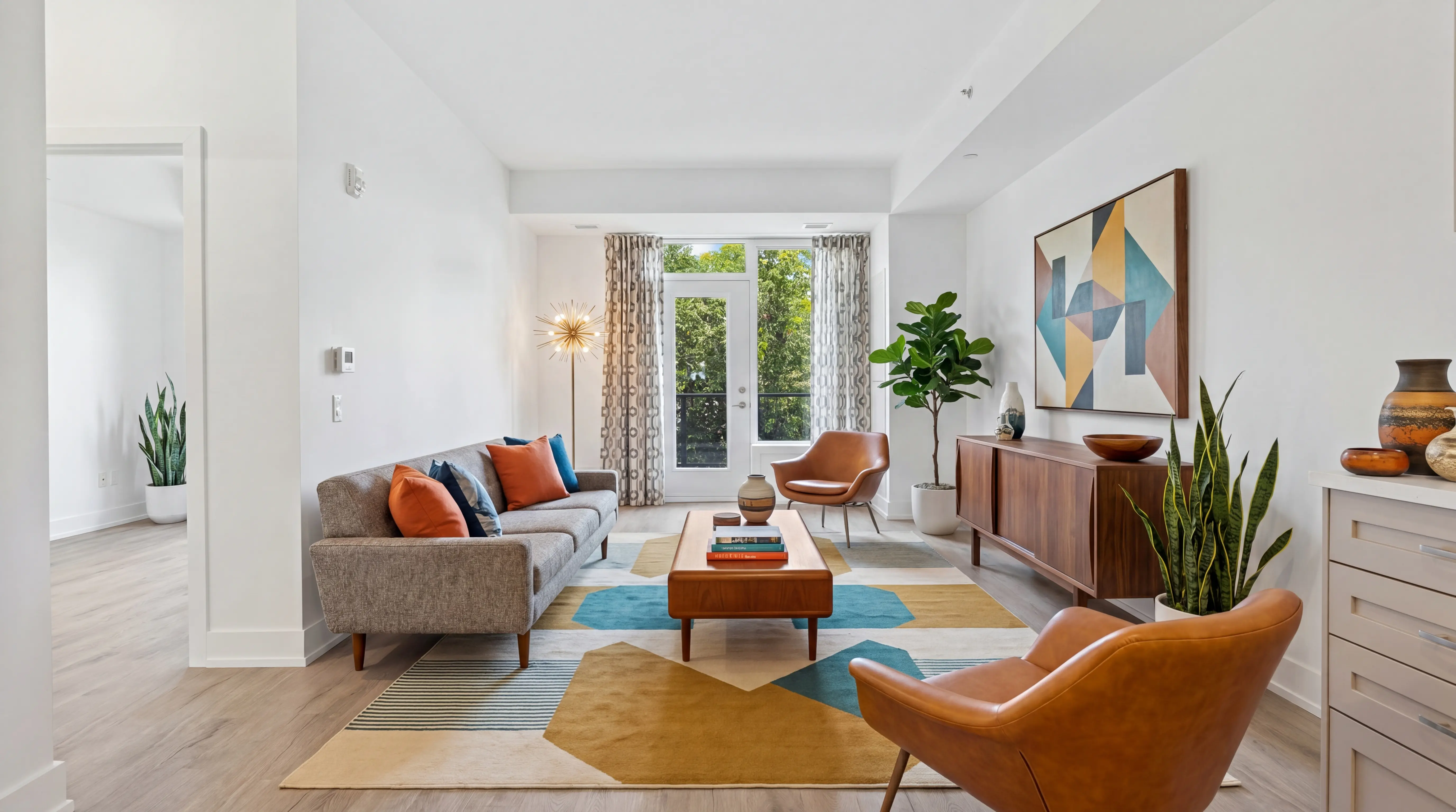 Beautifully staged Modern living room